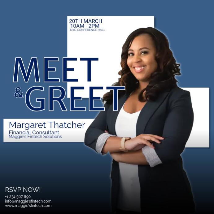 meet and greet Template | PosterMyWall