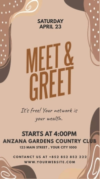 MEET AND GREET Instagram Story template