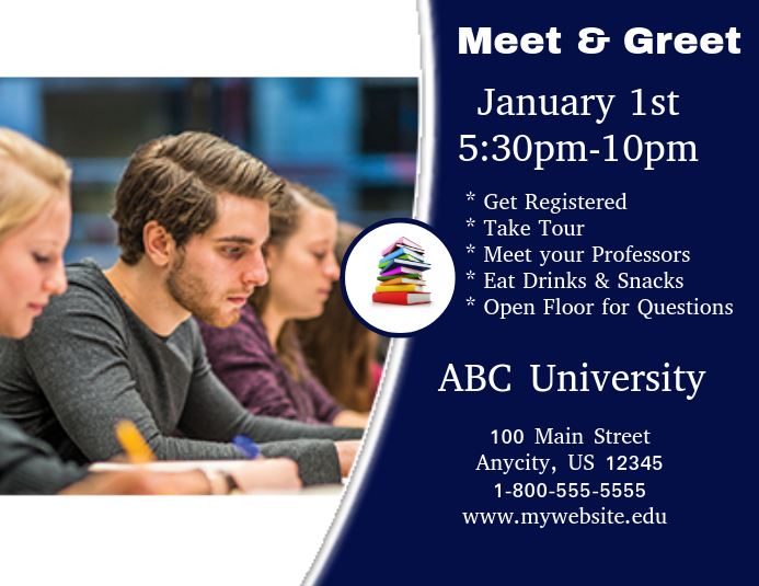 School Meet Program School Meet And Greet Flyer