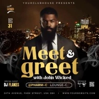 MEET AND GREET PARTY FLYER TEMPLATE Instagram Post