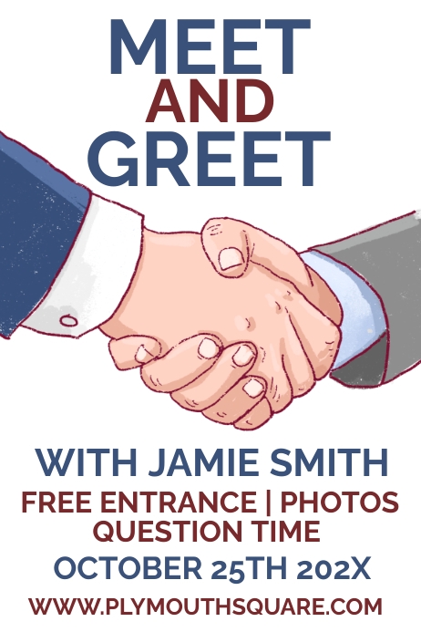 Meet and Greet Poster Template | PosterMyWall