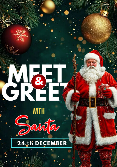 Copy of meet and greet with santa | PosterMyWall