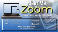 Meet Me With Zoom Digital Display (16:9) template