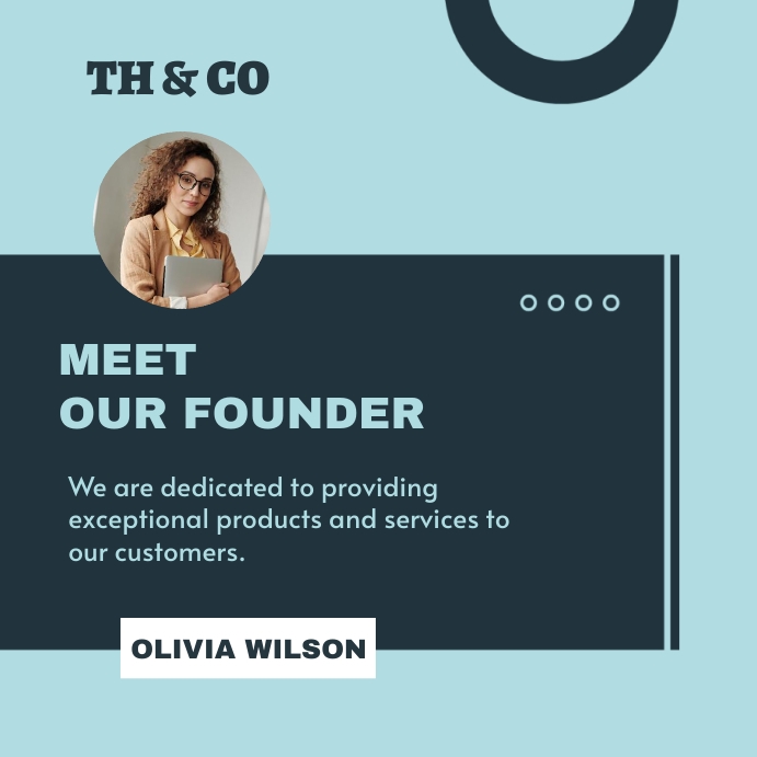 Meet Our Founder Template PosterMyWall Meet Our Founder Template PosterMyWall
