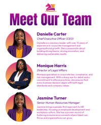 Meet Our Team Corporate Instagram Portrait Staff Introduction Business Employees Showcase Profession template
