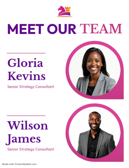 Modèle Meet Our Team Corporate Staff Introduction Employee Profile ...