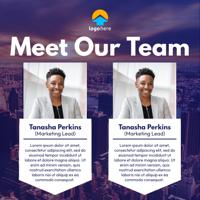 meet our team Template | PosterMyWall