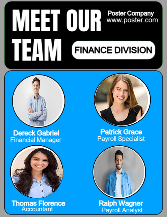 Meet our Team design template | PosterMyWall