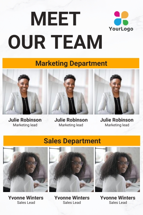 Meet our team Template | PosterMyWall