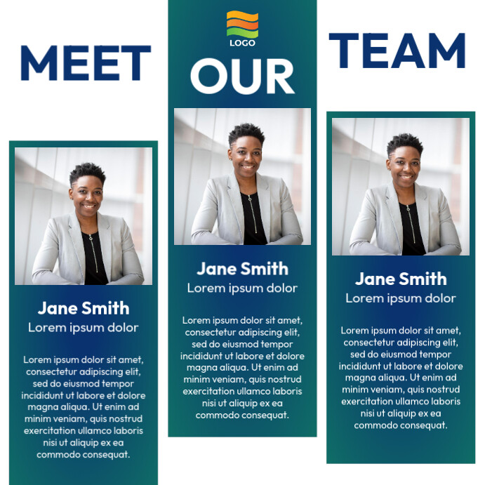 Meet our team flyer Template | PosterMyWall
