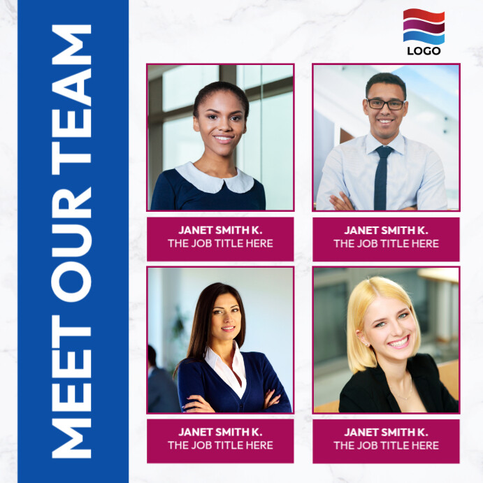 Meet our team flyer template | PosterMyWall