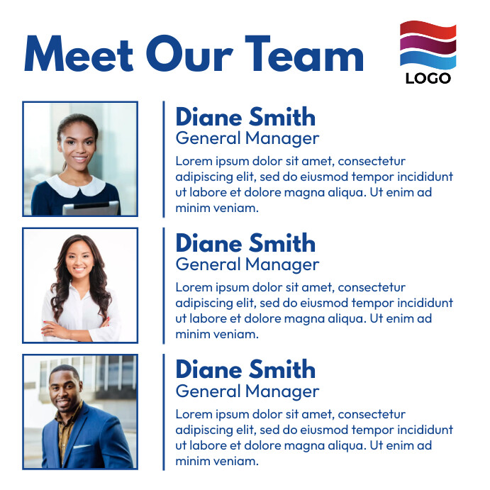 Meet our team flyer template | PosterMyWall