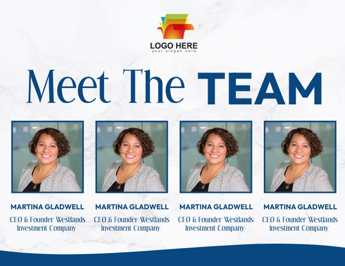 Meet our team flyers Template | PosterMyWall