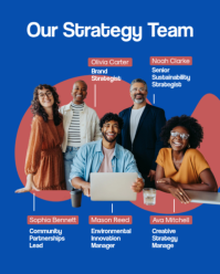 Blue Team Introduction Instagram Portrait Template - Page 3