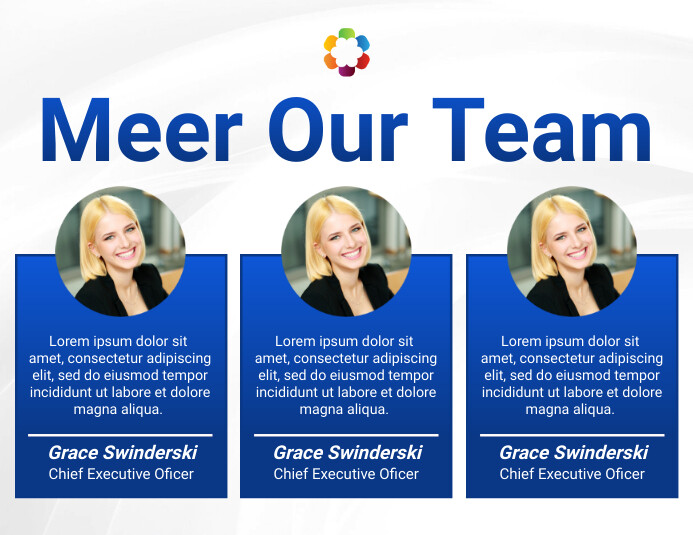 meet our team poster template | PosterMyWall