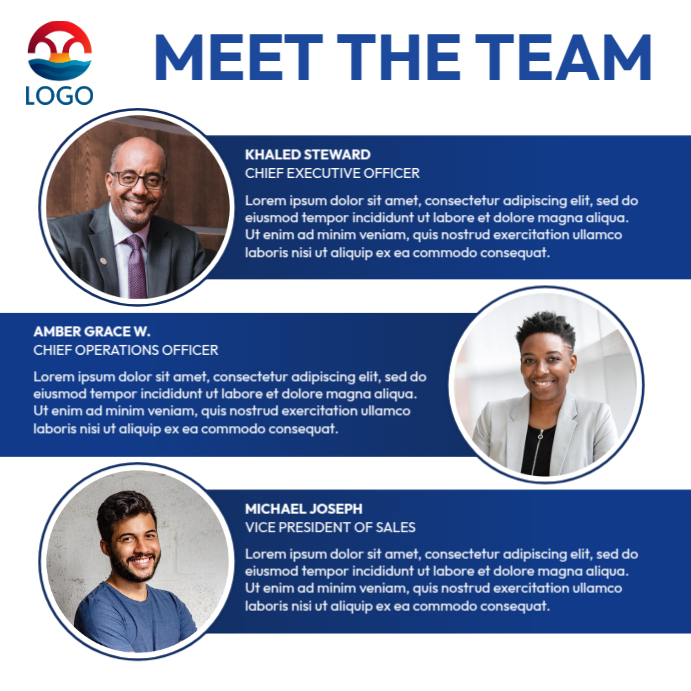 meet our team template | PosterMyWall