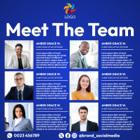 meet our team template | PosterMyWall