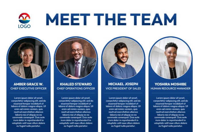 meet our team template | PosterMyWall