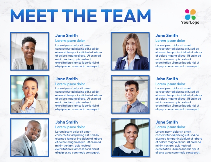 Meet our team template | PosterMyWall