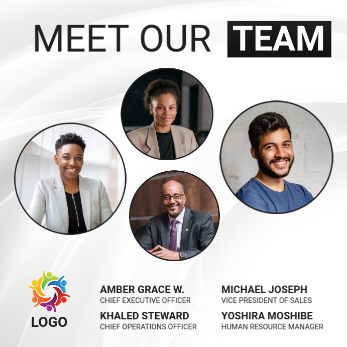 meet our team template | PosterMyWall