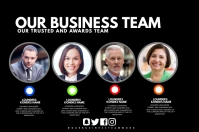 Meet out team Poster template