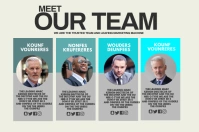 Meet out team Affiche template