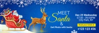Meet Santa Event Banner Design Intestazione di Twitter template