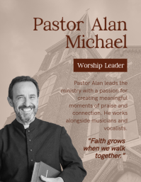 Brown Church Leadership Introduction 传单(美国信函) Template - Page 3