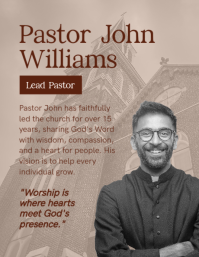 Brown Church Leadership Introduction 传单(美国信函) Template - Page 2