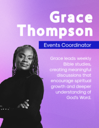 Pink Church Team Introduction Flyer Template - Page 4