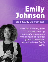Pink Church Team Introduction Flyer Template - Page 2