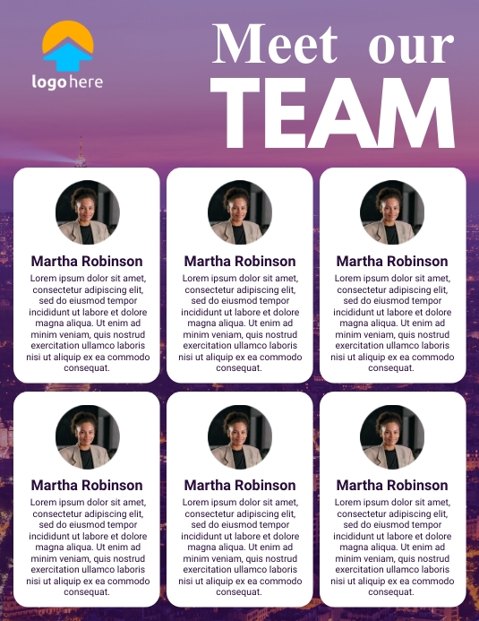 meet the team Template PosterMyWall
