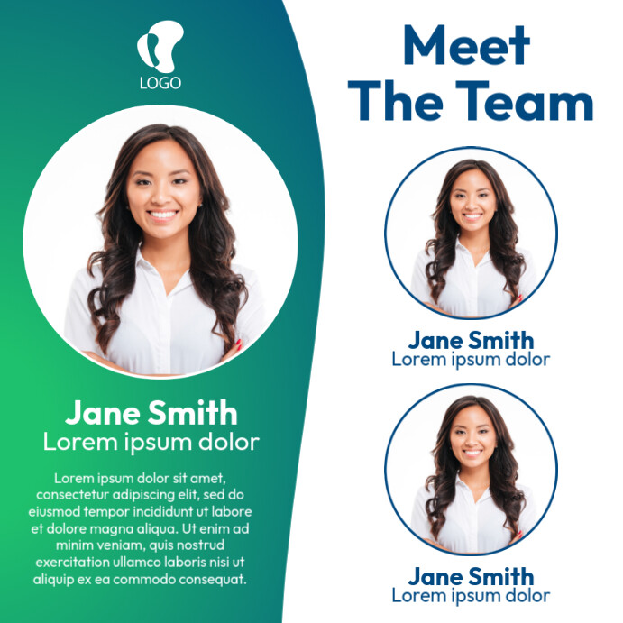 Meet the team flyer Template | PosterMyWall