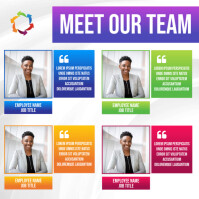 Meet the team flyer template | PosterMyWall