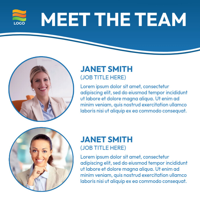 Meet the team flyer template | PosterMyWall