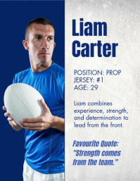 White Rugby Team Introduction Volantino Template - Page 4