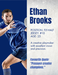 White Rugby Team Introduction Volantino Template - Page 3