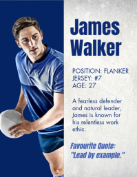 White Rugby Team Introduction Volantino Template - Page 2