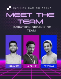 Schwarz Hackathon Team Introduction Ulotka Template - Page 1
