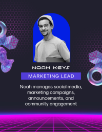 Black Hackathon Team Introduction Рекламная листовка Template - Page 4