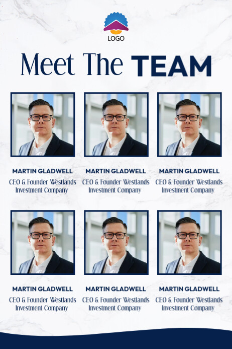 Meet The Team Poster Design Template PosterMyWall meet-the-team-poster-design-template-postermywall
