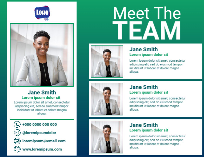 Meet The Team Poster Template PosterMyWall meet-the-team-poster-template-postermywall
