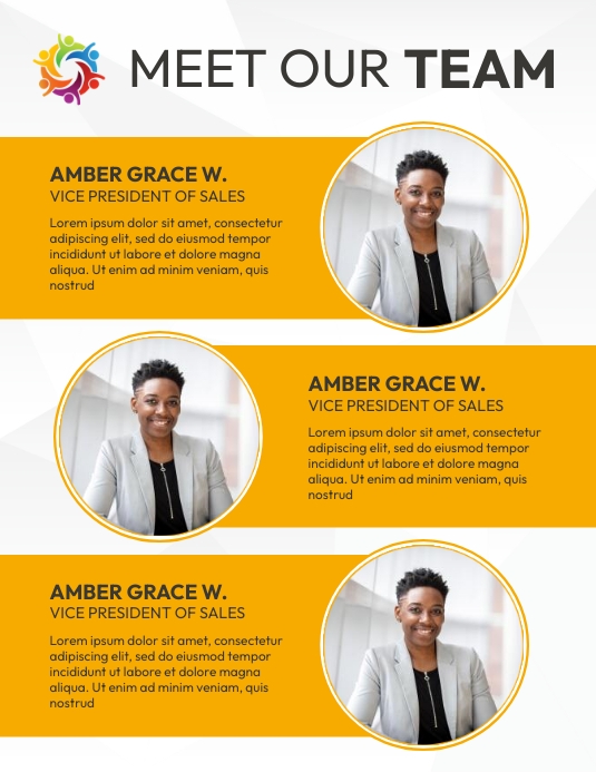 meet the team template | PosterMyWall