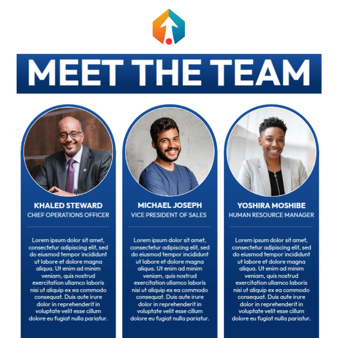 meet the team template | PosterMyWall