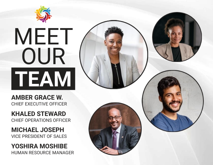meet the team template | PosterMyWall