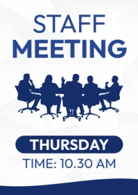 meeting advert A4 template