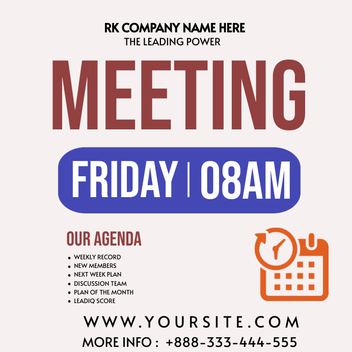 Meeting Flyer Template PosterMyWall