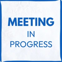 Meeting in progress Instagram-bericht template