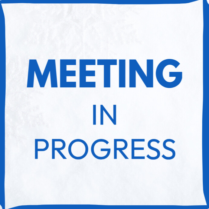 Meeting In Progress Sign Template 5 All Hands Meeting Agenda Templates