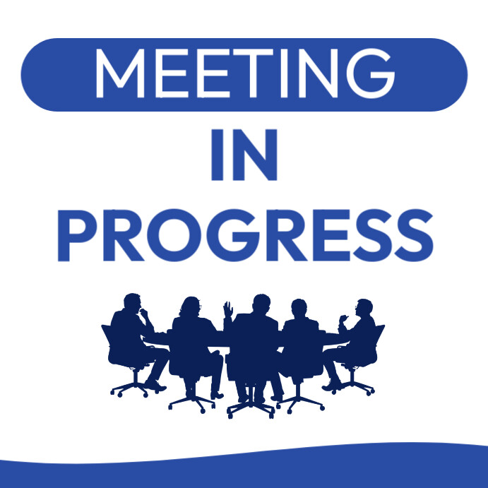 Meeting in Progress Instagram Post template